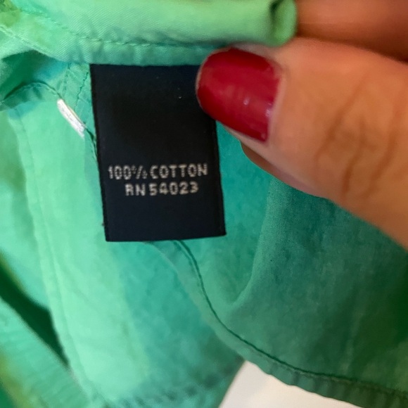 Banana Republic Green Button Down Shirt - Picture 7 of 9